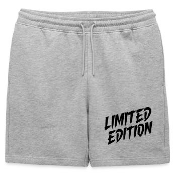 Édition limitée - Short de survêtement homme premium - gris chiné - Devant - AI Model Male 178 light (178cm)