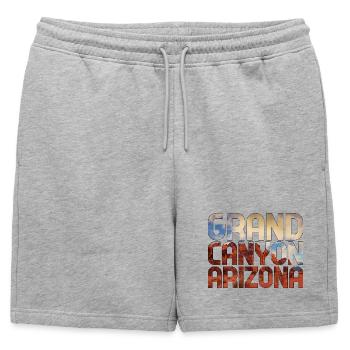 Parc national du Grand Canyon, Arizona - Short de survêtement homme premium - gris chiné - Devant - AI Model Male 178 light (178cm)