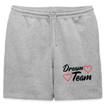 Équipe de rêve - Short de survêtement homme premium - gris chiné - Devant - AI Model Male 178 light (178cm)