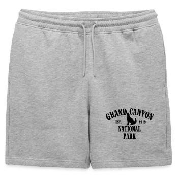 Grand Canyon Établi en 1919 Parc national - Short de survêtement homme premium - gris chiné - Devant - AI Model Male 178 light (178cm)