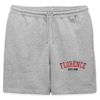 Florence Fondée en 1996 - Short de survêtement homme premium - gris chiné - Devant - AI Model Male 178 light (178cm)