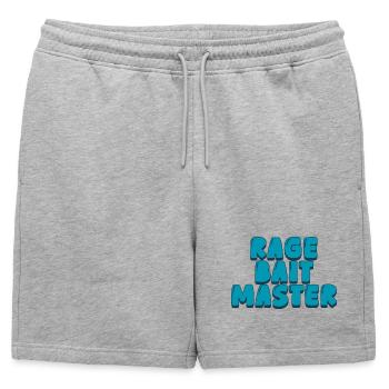 Maître de la rage bait - Short de survêtement homme premium - gris chiné - Devant - AI Model Male 178 light (178cm)