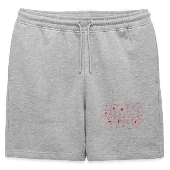 Style Souvenir de graffiti d’art urbain de Karlsruhe - Short de survêtement homme premium - gris chiné - Devant - AI Model Male 178 light (178cm)