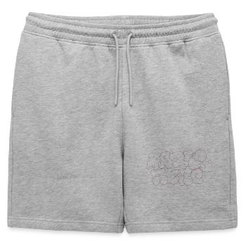 Karlsruhe Graffiti T-Shirt - Short de survêtement homme premium - gris chiné - Devant - AI Model Male 178 light (178cm)