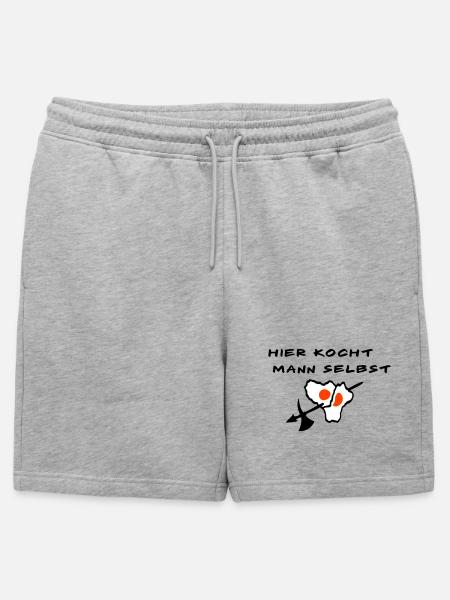 Koch - Männer Premium Organic Sweatshorts - Grau meliert