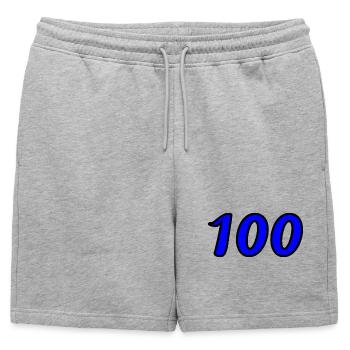 100. 100 ANS. 100e ANNIVERSAIRE. ANNIVERSAIRE 100  - Short de survêtement homme premium - gris chiné - Devant - AI Model Male 178 light (178cm)
