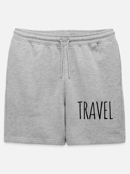 Voyager - Short de survêtement homme premium - gris chiné