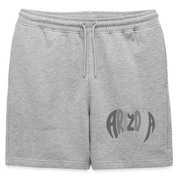 Lettres de l’Arizona - Short de survêtement homme premium - gris chiné - Devant - AI Model Male 178 light (178cm)