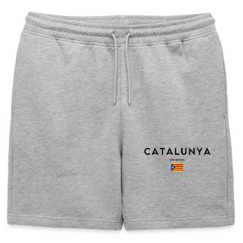 Fierté catalane, design minimaliste élégant - Short de survêtement homme premium - gris chiné - Devant - AI Model Male 178 light (178cm)