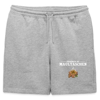 Propulsé par Maultaschen – Schwabe Gift - Short de survêtement homme premium - gris chiné - Devant - AI Model Male 178 light (178cm)