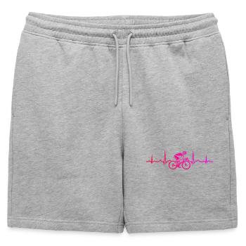 Idée cadeau pour un vélo de route avec vélo de route - Short de survêtement homme premium - gris chiné - Devant - AI Model Male 178 light (178cm)