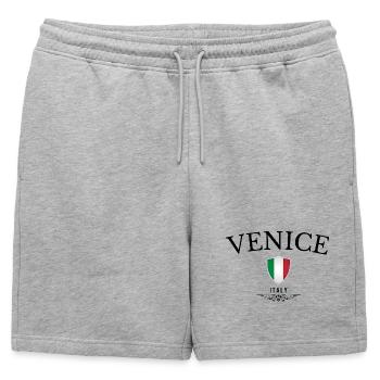 Venise souvenir, design élégant Venise - Short de survêtement homme premium - gris chiné - Devant - AI Model Male 178 light (178cm)