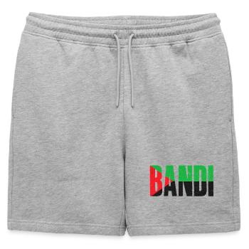 BANDI SAISON 1 - Short de survêtement homme premium - gris chiné - Devant - AI Model Male 178 light (178cm)