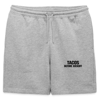 Tacos avant le coup d’envoi - Short de survêtement homme premium - gris chiné - Devant - AI Model Male 178 light (178cm)
