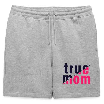 Vraie Maman, Mère Amour Authenticité, Art - Short de survêtement homme premium - gris chiné - Devant - AI Model Male 178 light (178cm)