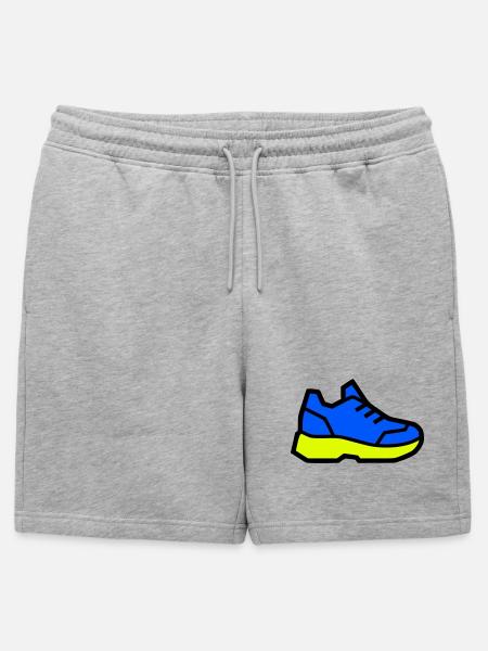 Baskets de course modernes - Short de survêtement homme premium - gris chiné