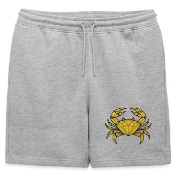 Cancer – Protection et force - Short de survêtement homme premium - gris chiné - Devant - AI Model Male 178 light (178cm)