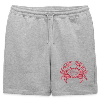 Cancer – Protection et force - Short de survêtement homme premium - gris chiné - Devant - AI Model Male 178 light (178cm)