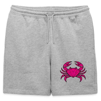 Cancer – Protection et force - Short de survêtement homme premium - gris chiné - Devant - AI Model Male 178 light (178cm)