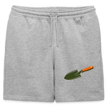 Jardin de chasse au trésor Spelel Trowel - Short de survêtement homme premium - gris chiné - Devant - AI Model Male 178 light (178cm)