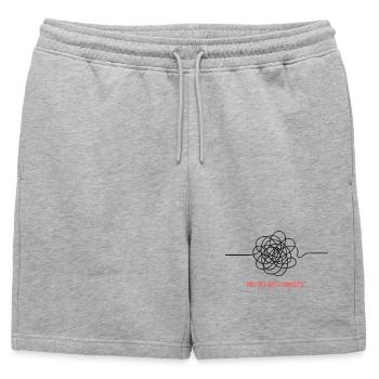 PRO DES IDEES EMMELEES - Short de survêtement homme premium - gris chiné - Devant - AI Model Male 178 light (178cm)