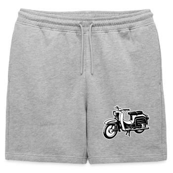 Schwalbe - two-tone - Mens' Premium Organic Sweatshorts - heather grey - Front - AI Model Male 178 light (178cm)