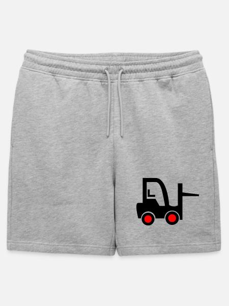 Forklift - Mens' Premium Organic Sweatshorts - heather grey