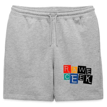 SEMAINE DE COURSE RAWE CEEK WEEK-END DE FORMULE F1 - Short de survêtement homme premium - gris chiné - Devant - AI Model Male 178 light (178cm)