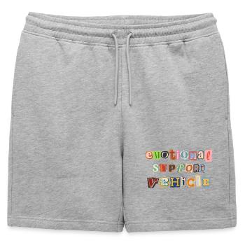 Véhicule de soutien émotionnel - Short de survêtement homme premium - gris chiné - Devant - AI Model Male 178 light (178cm)