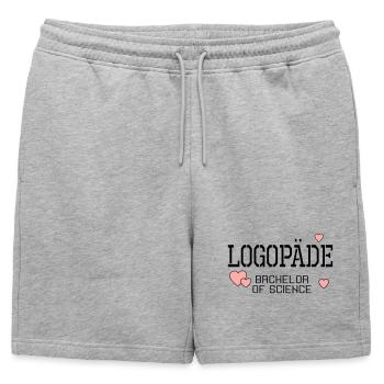 Orthophoniste Licence en orthophonie - Short de survêtement homme premium - gris chiné - Devant - AI Model Male 178 light (178cm)