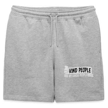 Les gens gentils sont mon genre de gentillesse - Short de survêtement homme premium - gris chiné - Devant - AI Model Male 178 light (178cm)