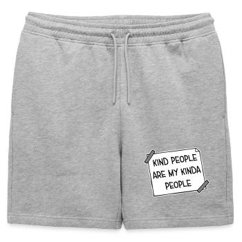 Les gens gentils sont mon genre de gentillesse - Short de survêtement homme premium - gris chiné - Devant - AI Model Male 178 light (178cm)
