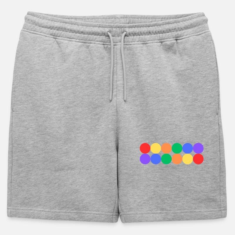 Rainbow Pride - Männer Premium Organic Sweatshorts - Grau meliert