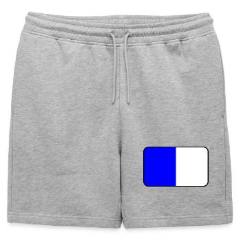 Emblème du drapeau de Spa - Short de survêtement homme premium - gris chiné - Devant - AI Model Male 178 light (178cm)