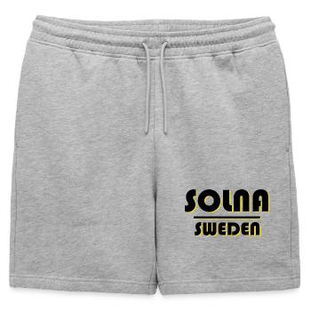 Solna - Stockholm - Short de survêtement homme premium - gris chiné - Devant - AI Model Male 178 light (178cm)