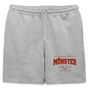 Maillot classique de l’équipe professionnelle de Flunkyball Münster - Short de survêtement homme premium - gris chiné - Devant - AI Model Male 178 light (178cm)