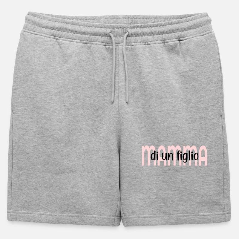 Mutter eines Kindes - Männer Premium Organic Sweatshorts - Grau meliert