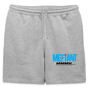 Méfiant - Short de survêtement homme premium - gris chiné - Devant - AI Model Male 178 light (178cm)