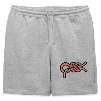 Nœuds d’escalade Nœuds en huit Escalade Bloc - Short de survêtement homme premium - gris chiné - Devant - AI Model Male 178 light (178cm)