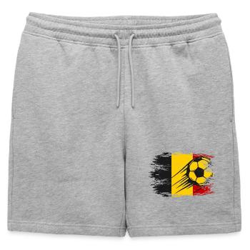 Flag football belge utilisé - Short de survêtement homme premium - gris chiné - Devant - AI Model Male 178 light (178cm)