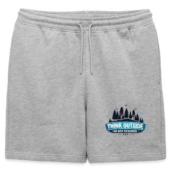 Cadeau de randonnée en plein air pour les amateurs d’aventure - Short de survêtement homme premium - gris chiné - Devant - AI Model Male 178 light (178cm)