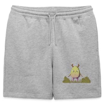 Créature de la forêt mousseuse/Créature de la nature - Short de survêtement homme premium - gris chiné - Devant - AI Model Male 178 light (178cm)