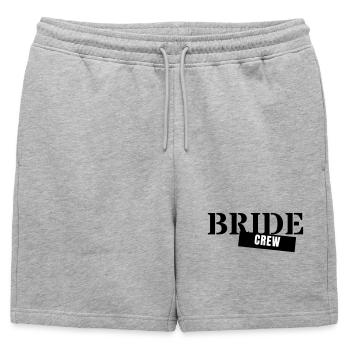 Équipe de la mariée - Équipe de la fête de garçon Filles de la fête de mariage de la mariée - Short de survêtement homme premium - gris chiné - Devant - AI Model Male 178 light (178cm)