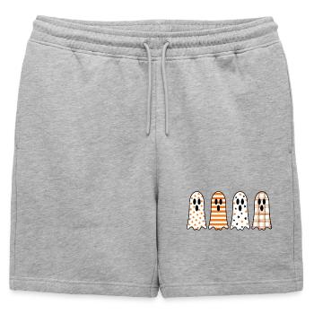 Halloween du Quatuor Fantôme - Short de survêtement homme premium - gris chiné - Devant - AI Model Male 178 light (178cm)