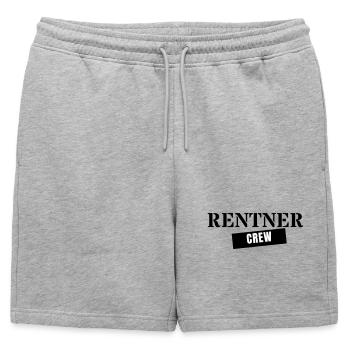 Équipage retraité - Équipe de cadeaux de retraite - Short de survêtement homme premium - gris chiné - Devant - AI Model Male 178 light (178cm)