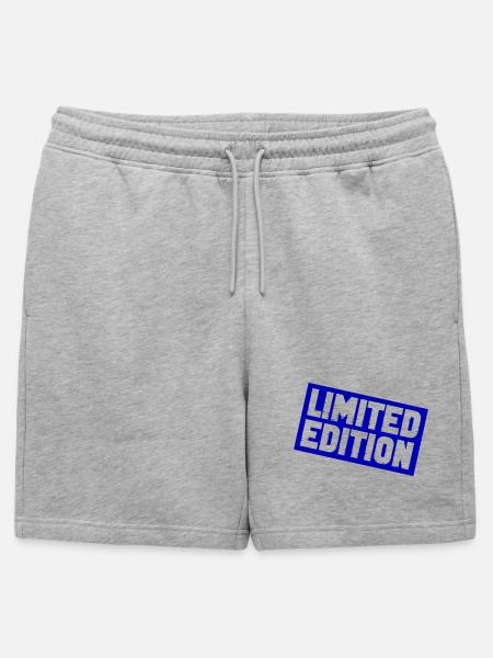 Limitierte Sternedition Druck - Männer Premium Organic Sweatshorts - Grau meliert