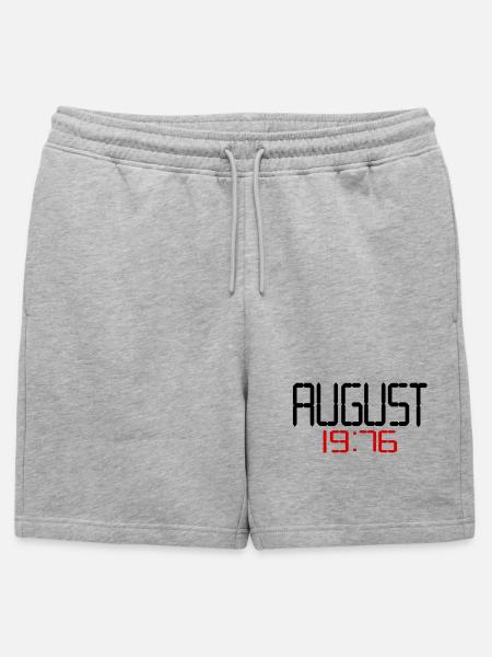 50th birthday, August 1976 - Mens' Premium Organic Sweatshorts - heather grey