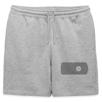 round - Short de survêtement homme premium - gris chiné - Devant - AI Model Male 178 light (178cm)