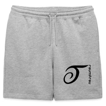 dreamgirl - Short de survêtement homme premium - gris chiné - Devant - AI Model Male 178 light (178cm)