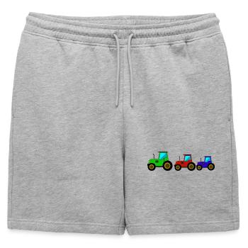 Tracteur Tracteur Tracteur - Short de survêtement homme premium - gris chiné - Devant - AI Model Male 178 light (178cm)